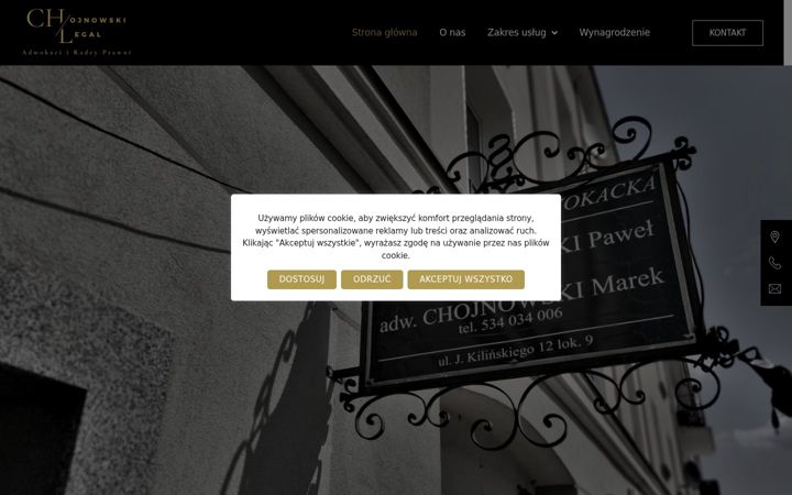 Screenshot of chojnowski-legal.pl