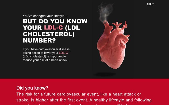 Captura de pantalla de cholesterol911.ca
