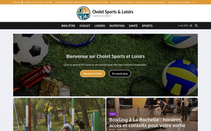 Zrzut ekranu cholet-sports-loisirs.fr