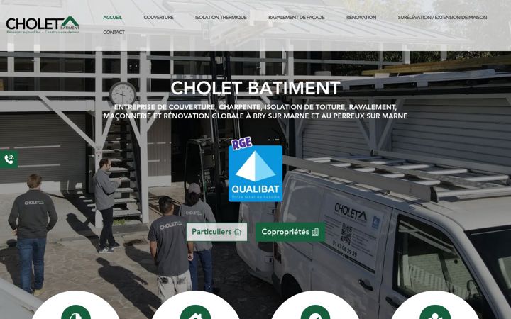 Zrzut ekranu choletbatiment.fr