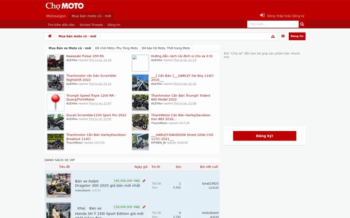 Screenshot of chomoto.vn