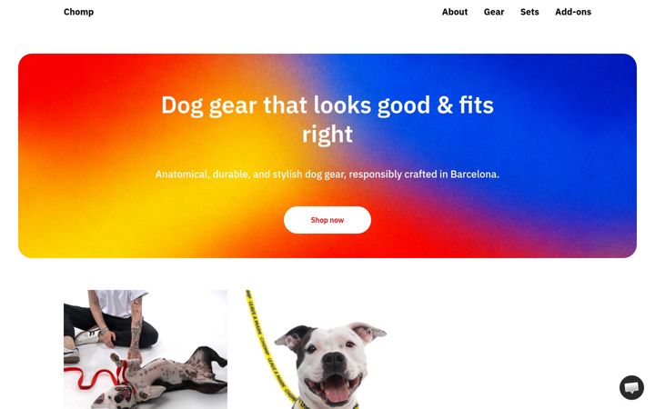 Screenshot of chomp-gear.com