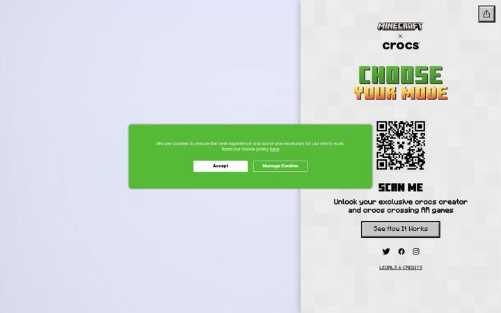 Captură de ecran a chooseyourmode.net