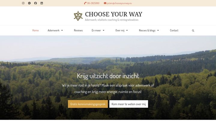 Screenshot ta' chooseyourway.eu