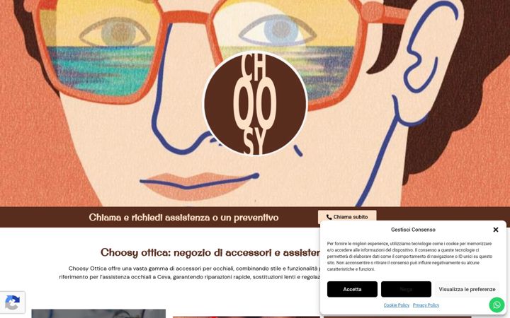 Screenshot of choosyottica.it