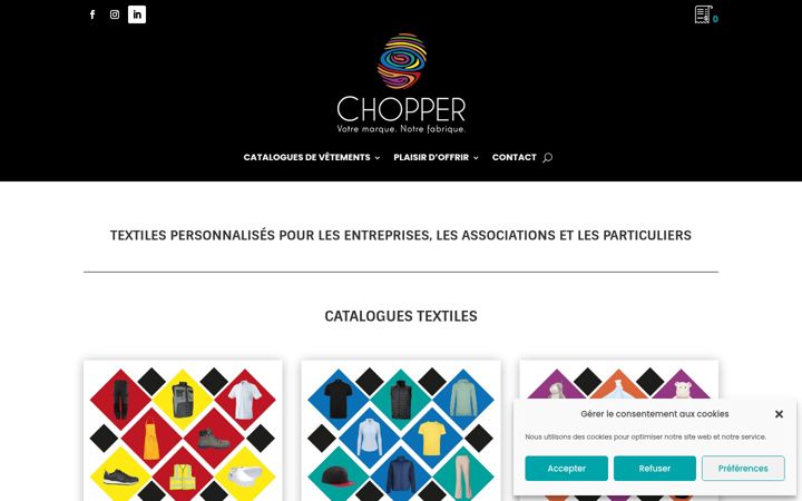 Screenshot von chopper.fr