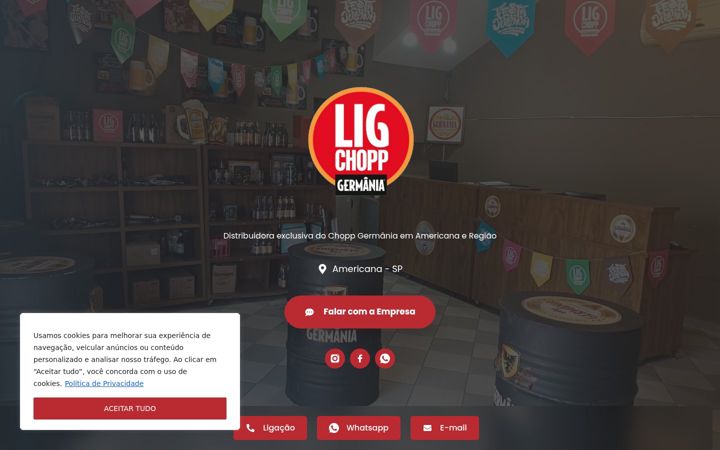Zrzut ekranu choppgermaniaamericana.com.br