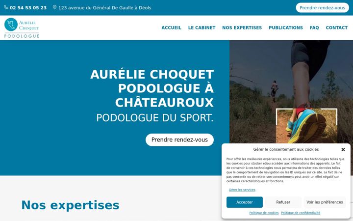 Screenshot von choquet-podologue-indre.fr