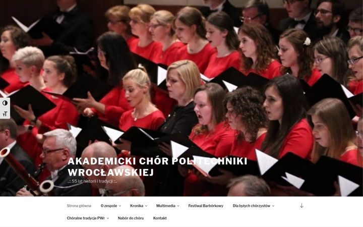 Zrzut ekranu chor.pwr.edu.pl
