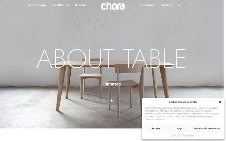 Screenshot of choradesign.it