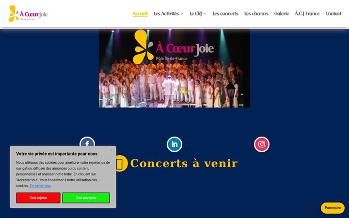 Captura de pantalla de chorales-idf.org