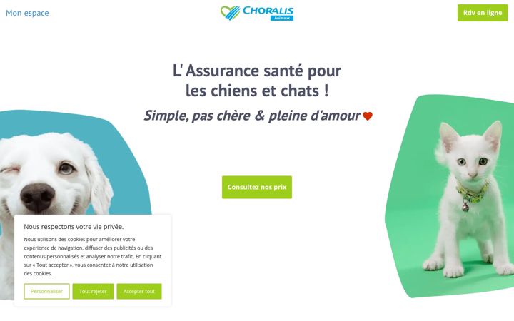 Screenshot von choralis-animaux.fr