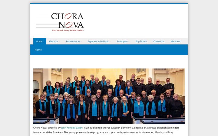 Captura de pantalla de choranova.org