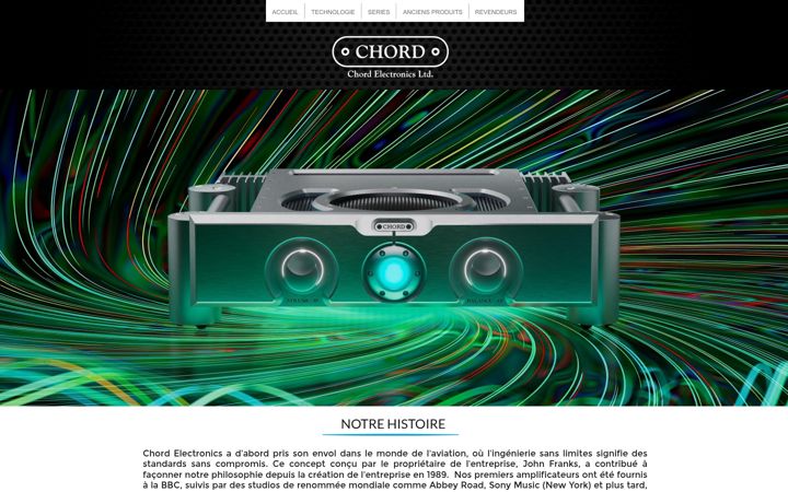 Screenshot ta' chordelectronics.eu