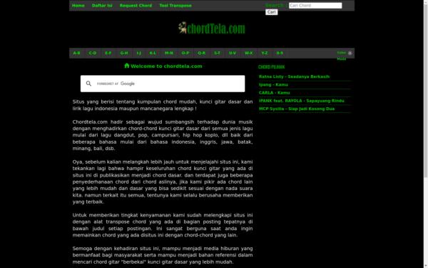 Screenshot of chordtela.com