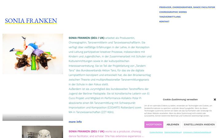 Captura de pantalla de choreographie.org