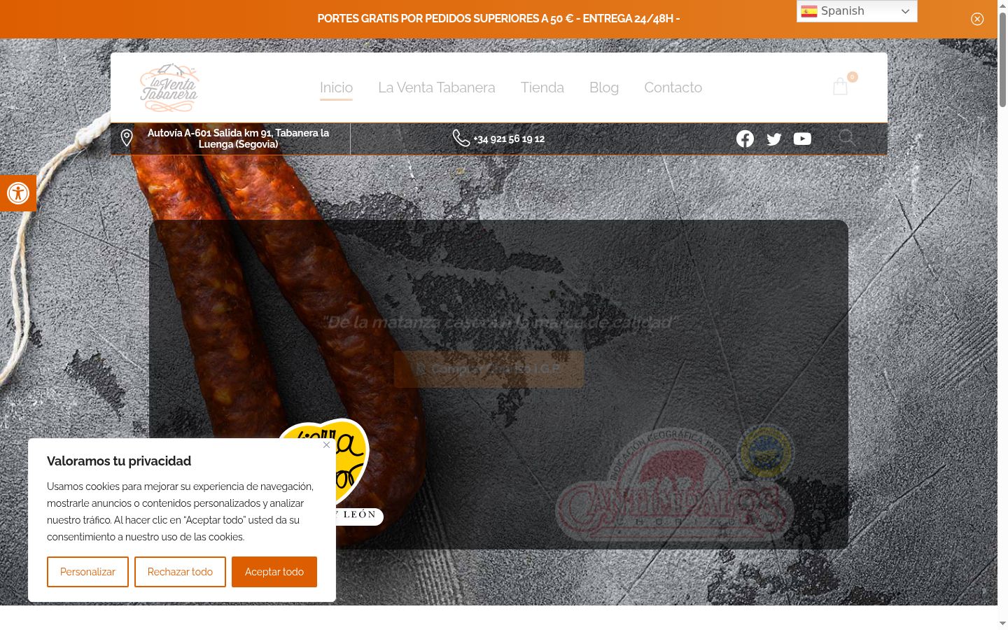 Sutikimo reklamjuostės, rodytos prieš bet kokią sąveiką, ekrano kopija