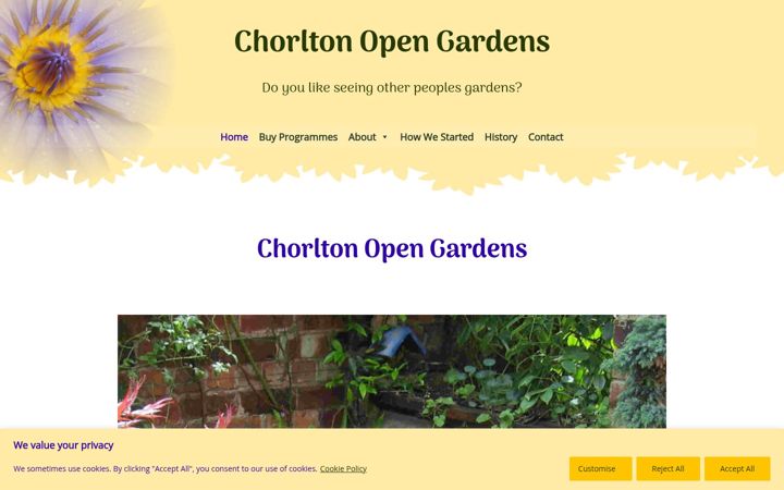 Zrzut ekranu chorltonopengardens.org.uk