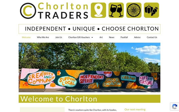 Screenshot di chorltontraders.co.uk