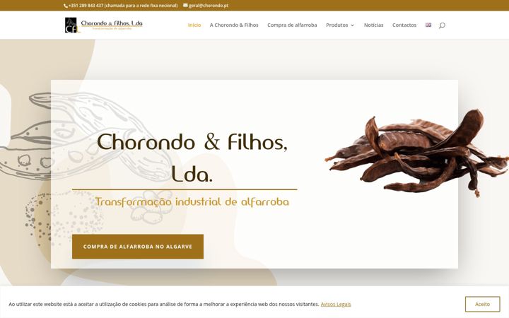 Skjermbilde av chorondo.pt