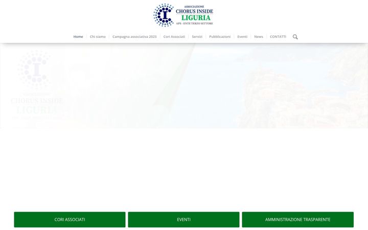 Screenshot of chorusinsideliguria.it