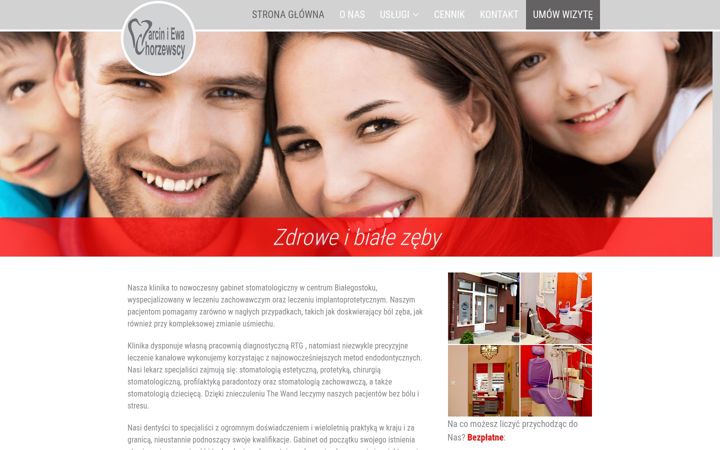 Screenshot of chorzewski-stomatologia.pl
