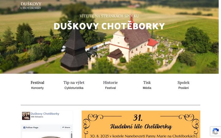 Skjermbilde av choteborky.cz