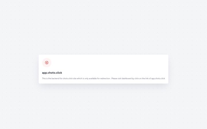 Screenshot of choto.click