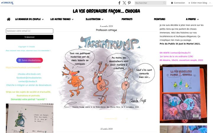 Screenshot von chouba.fr