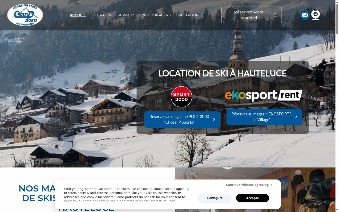 Screenshot des Einwilligungsbanners vor jeglicher Interaktion