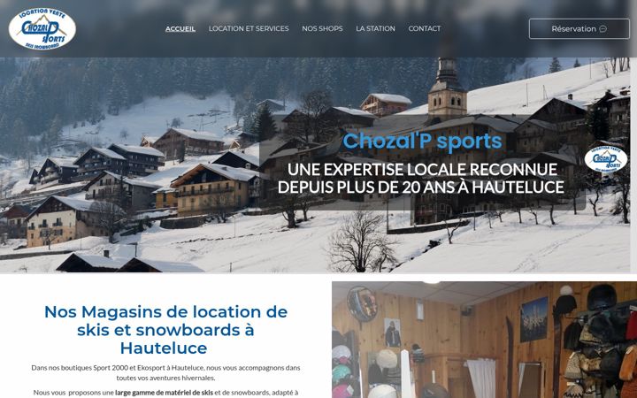 Screenshot von chozalpsports.fr