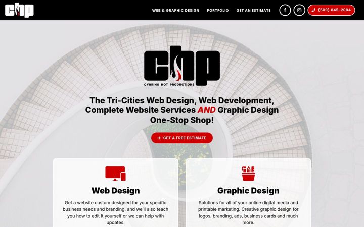 Screenshot of chp.design