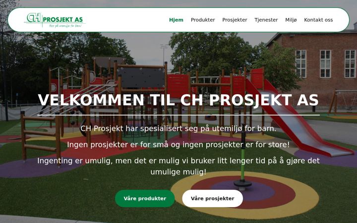 Skärmbild av chp.no
