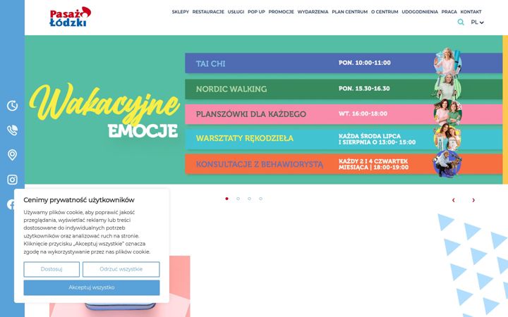Screenshot of chpasazlodzki.pl