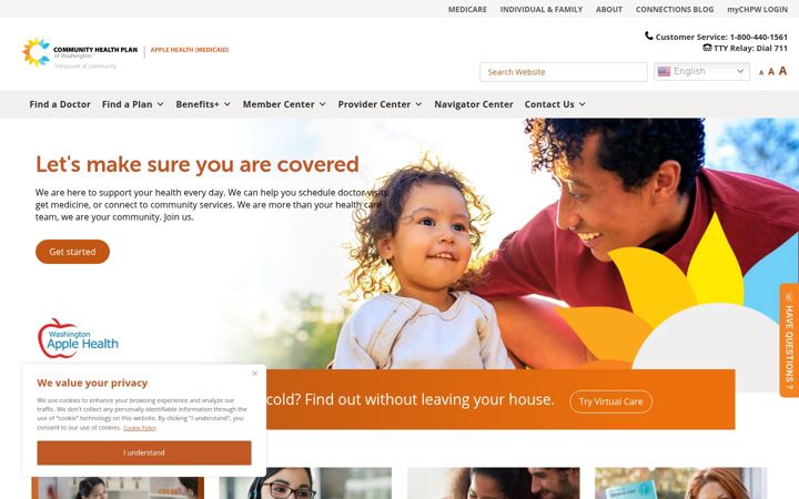 Captura de pantalla de chpw.org