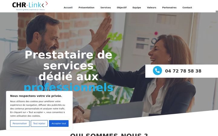 Screenshot von chr-link.fr