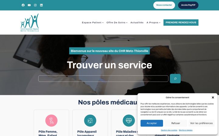 Screenshot von chr-metz-thionville.fr