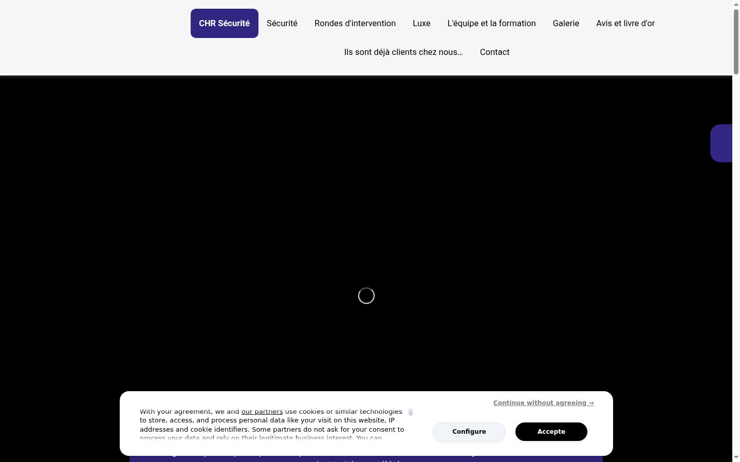Screenshot des Einwilligungsbanners vor jeglicher Interaktion