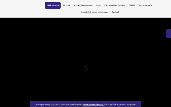 Screenshot von chr-securite.fr