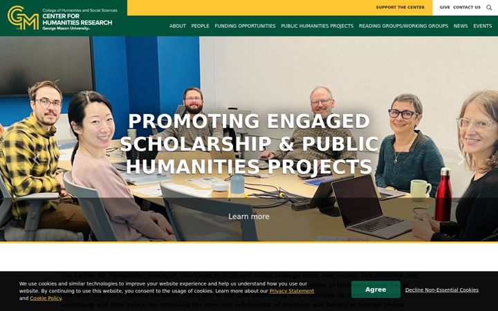 Screenshot von chr.gmu.edu