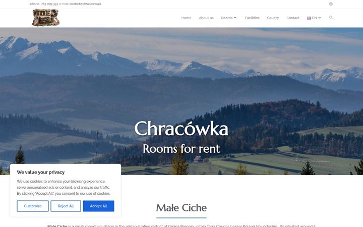 Screenshot of chracowka.pl