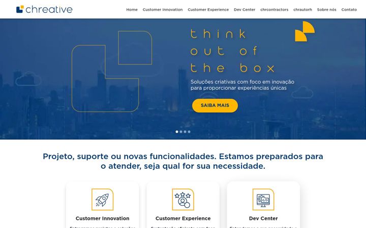 Zrzut ekranu chreative.com.br