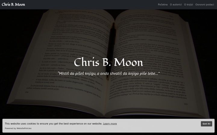 Screenshot ta' chris-b-moon.eu