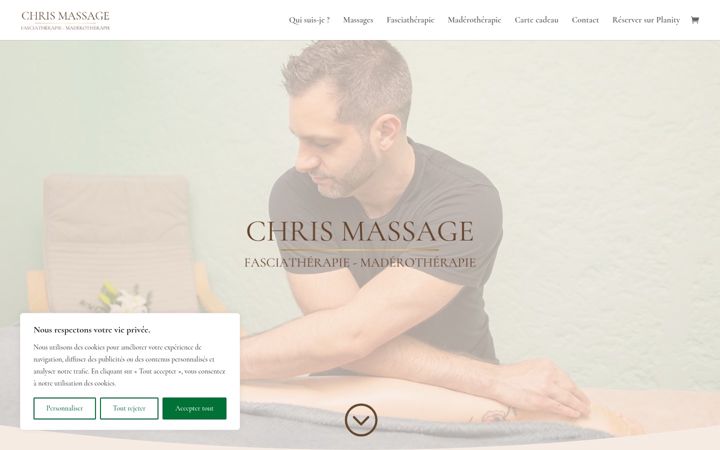 Zrzut ekranu chris-massage.fr