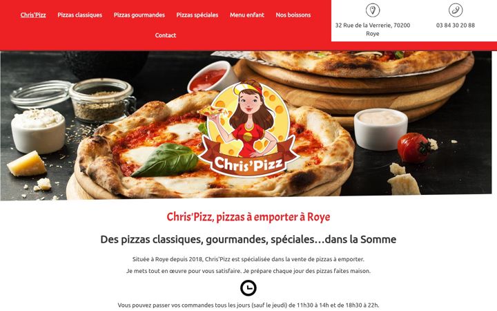Zrzut ekranu chris-pizz.fr