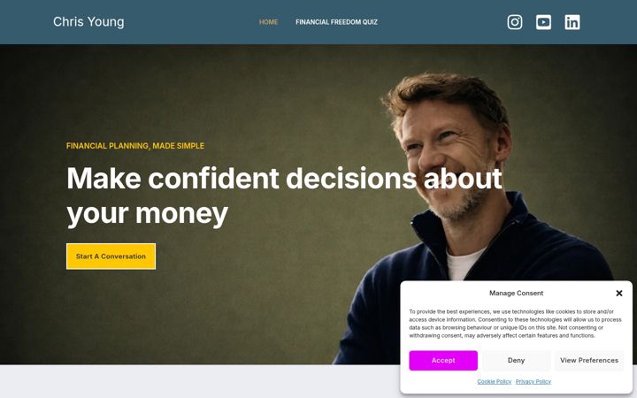Screenshot di chris-young.co.uk
