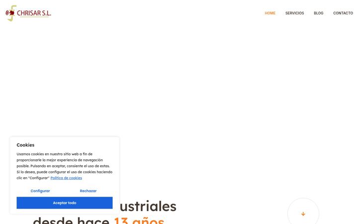 Snímek obrazovky chrisar.es