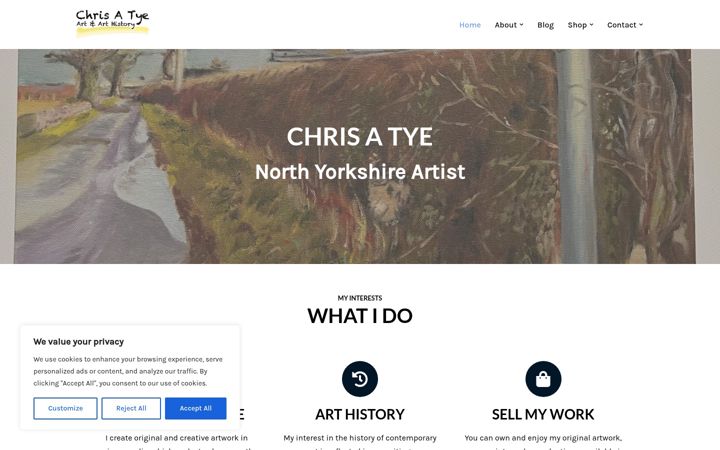 Screenshot di chrisatyeart.co.uk