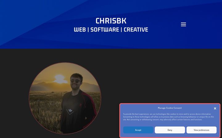 Screenshot of chrisbk.dev