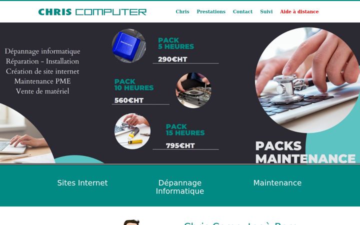 Zrzut ekranu chriscomputer.fr